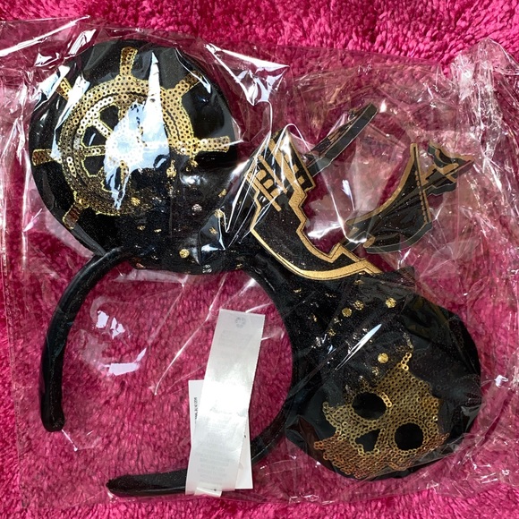 Pirates of the Caribbean Minnie Mouse Disney Parks Ears Headband Exclusive - Picture 6 of 12